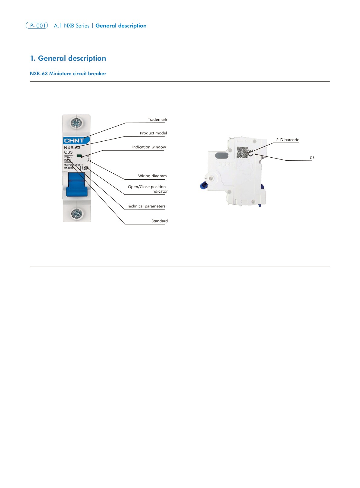 NXB-125G catalog page 1