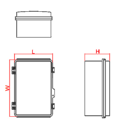 Hinged Junction Box, Plastic IP66 Waterproof Box reference image
