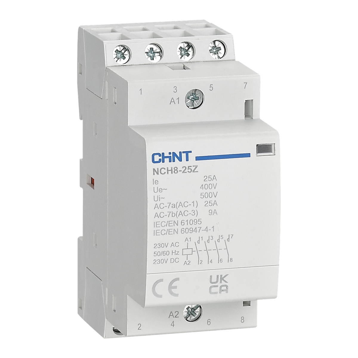 NCH8-Z Modular AC Contactor with AC/DC Coil NCH8-Z Modular AC Contactor with AC/DC Coil