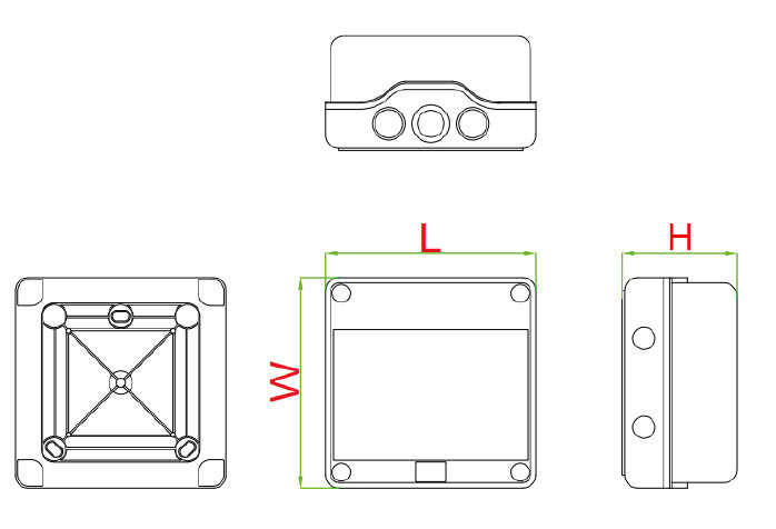 Outdoor ABS Distribution Box,Electrical Distro Boxes reference image