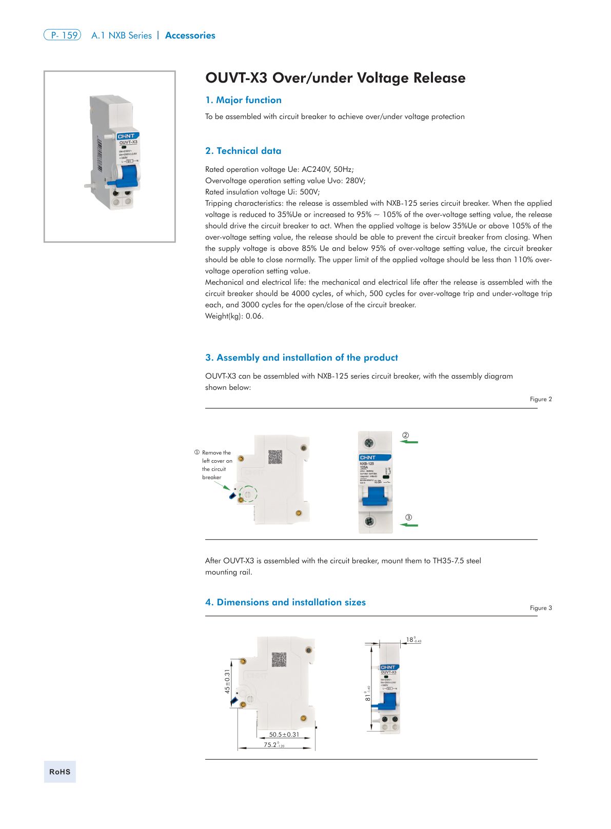 OUVT-X3 catalog page 1