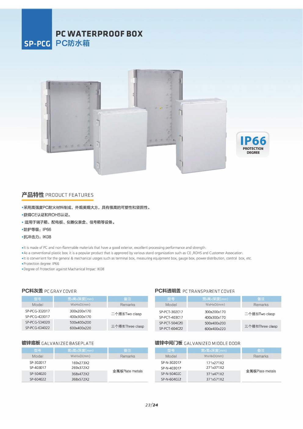 SP-AG-302016 Product Catalog