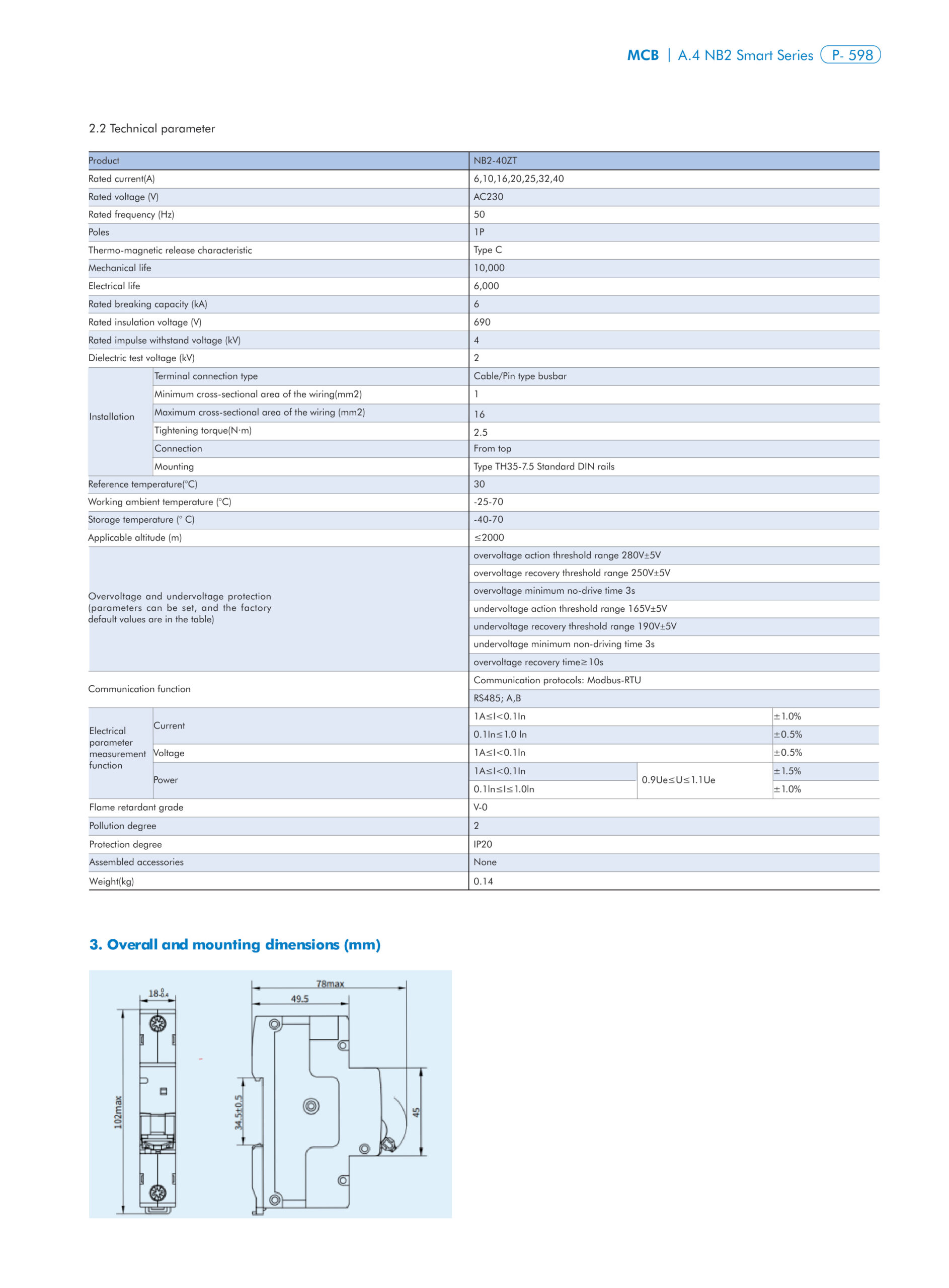 CHINT NB2-40ZT catalogue page 4