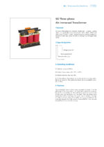 SG Series Three-phase Air-immersed Transformer