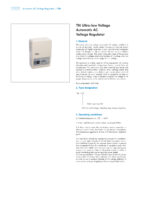 TM Series Ultra-low Voltage Automatic AC Voltage Regulator